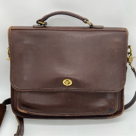 Coach Brown Briefcase - Picture 1 of 13
